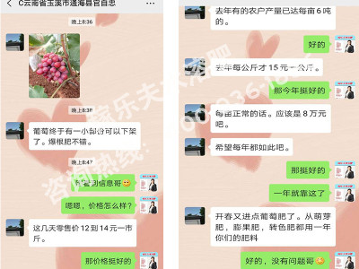 葡萄上用什么肥料卖价好?
